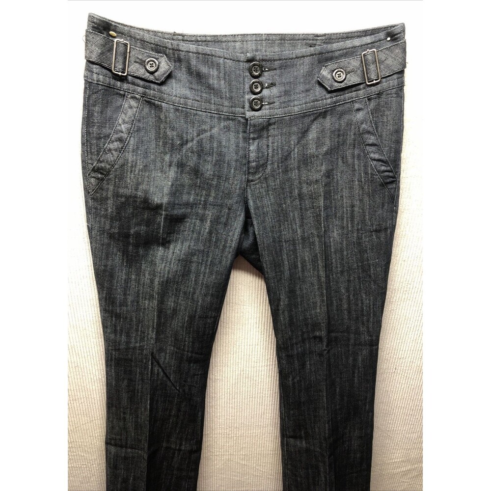 Boom Boom Trouser Jeans Denim Pants Size 14W Dark Blue Wash